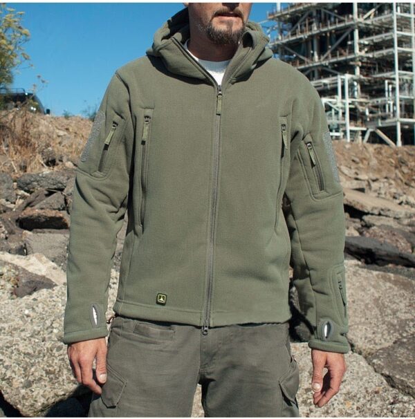 Military Jackets Tactical Jacket For Men Warm Hooded Hike - Image 5