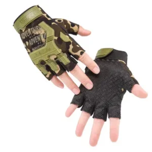 Fingerless Tactical Gloves Camouflage Mittens For Fitness Gym Male Antiskid Motorcycle Men Women Moto Half Finger Fitness Gloves