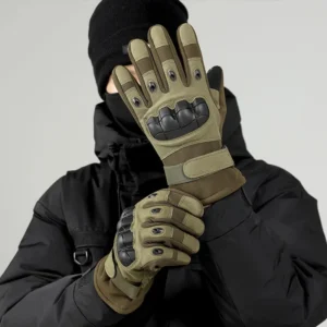 Men Outdoor Winter Warm Thermal Motorcycle Gloves Full Finger Touch Screen Compatible Tactical Military Combat Protective Gloves