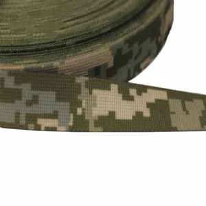 2.5cm Width Ukrainian Camouflage Webbing Non-elastic Strips Tactical Bag Straps Belt Molle DIY Accessory