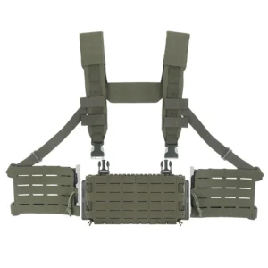 Triple 5.56 Mag Pouch ARC Chest Rig V3 mit bilateralem Quick Slide MOLLE Panel Airsoft Jagdweste Schultergurt