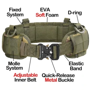 Echter taktischer Gürtel, Schnellverschluss, Outdoor-Militärgürtel, Metall, echtes Nylon, Sportzubehör, Gürtel-Set für Männer und Frauen