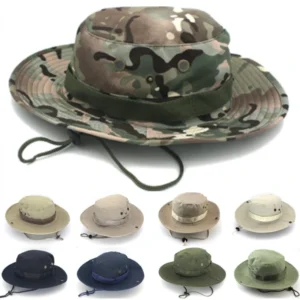 Sunscreen Boonie Hat Tactical Summer Sun Protection Cap Camouflage Hunting Hiking fishing Outdoor sports Jungle Cap Men