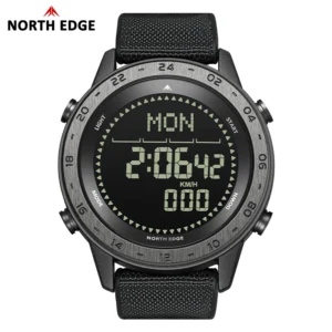 NORTH EDGE TANK 3 Men's Digital Militray Watches Outdoor Sports Watch Pedometer Calories Compass Waterproof 50M Wristwatches