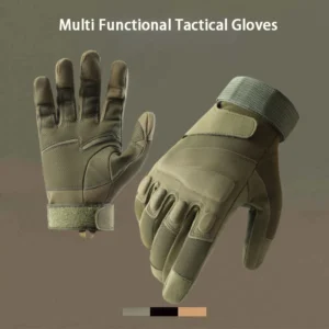Outdoor Sports Tactical Gloves for Men Sturdy Breathable Wear-resistant Anti Slip All Finger Gloves Cycling Extreme Sports Glove
