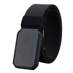 Outdoor Taktischer Magnetschnalle Canvas Elastischer Bund für junge Menschen mittleren Alters Outdoor Freizeit Militärischer Trainingsgürtel