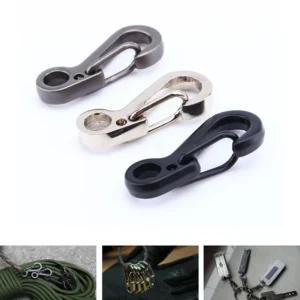 12pcs Mini Spring Carabiners Set Outdoor EDC Rope Clasps Keychain Camping Hooks Paracord Clips Tactical Survival Buckle