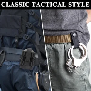 Universal Waist handcuff Pouch Nylon Quick Out Molle Handcuff Case Tactical Handcuff Shackle Holder Storage Belt Bag Accessories