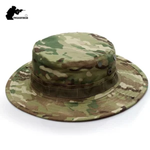 23 Colors Outdoor Camouflage Boonie Hat Top Quality Multicam Hat Men Women Tactical Hat Hunting Camping Fisherman Hats AF056