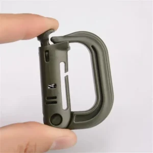 1PCS D-Ring Multitool Grimlock Multipurpose Locking Carabiner Clips Hanging Hook Backpack Buckle Attach Snap Lock Camp Keychain